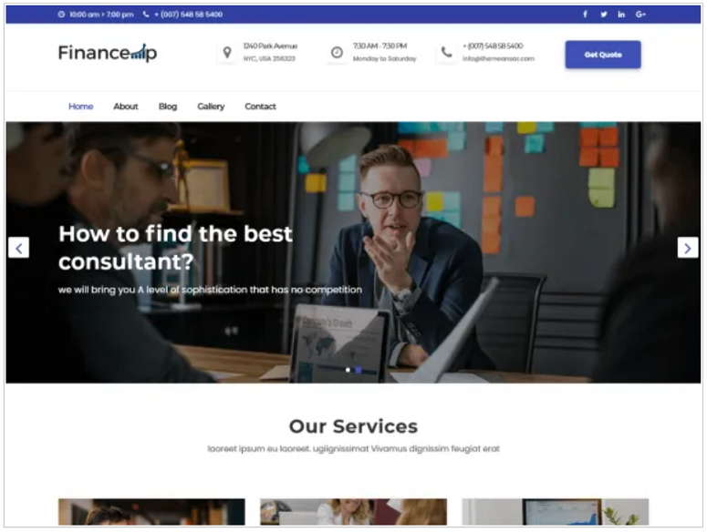 financeup_WordPress_theme_WordPress_org