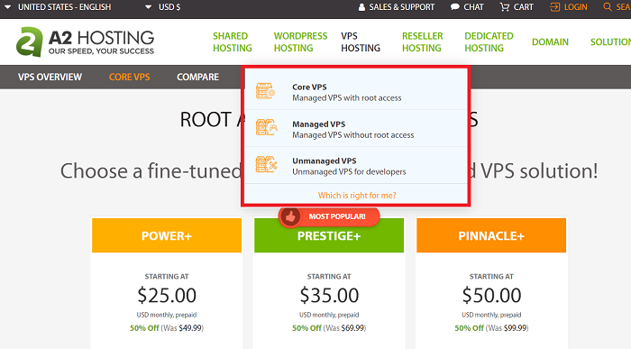 A2 Hosting VPS Hosting