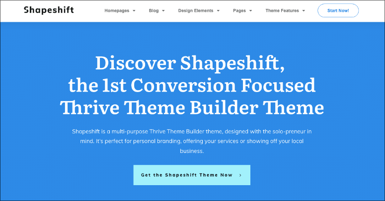 Shapeshift Thrive Theme