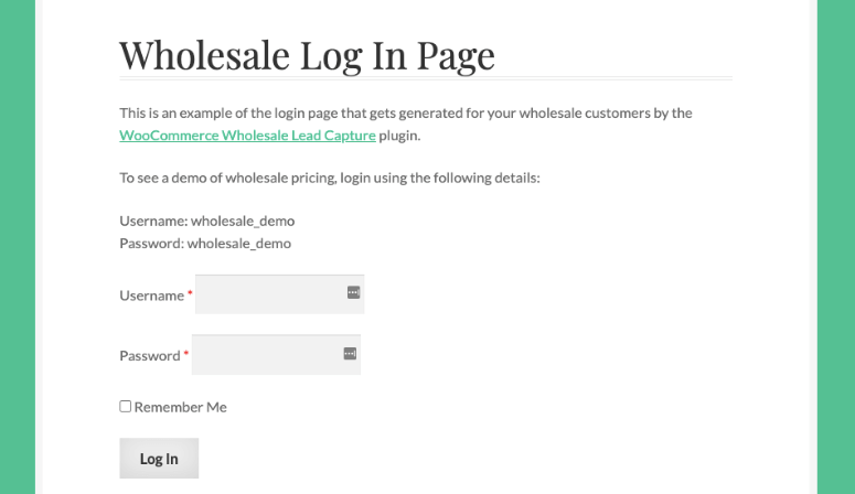 wholesale login page