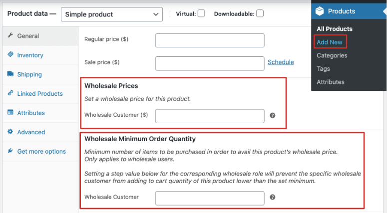 Wholesale price and quantity