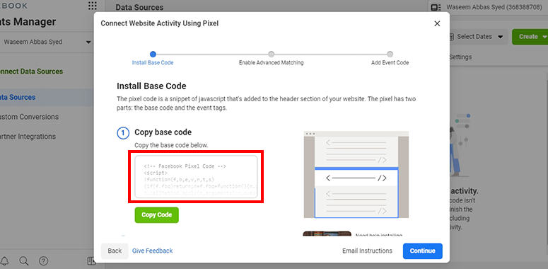 Copy base code