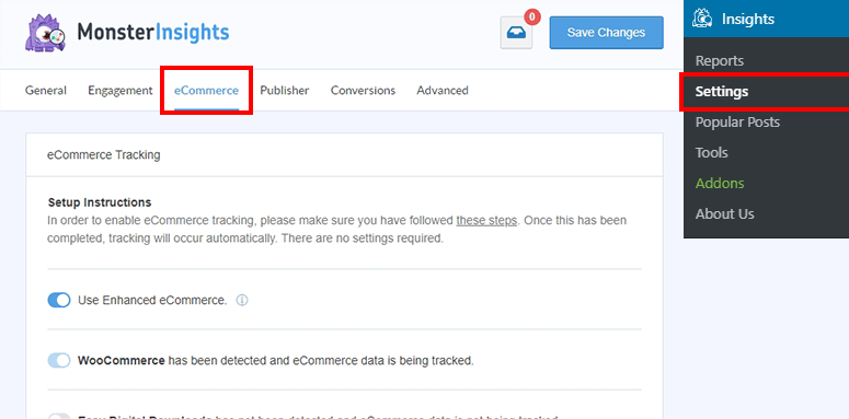 Enable enhanced eCommerce - IsItWP - Detetor de temas WordPress gratuito Enable enhanced eCommerce