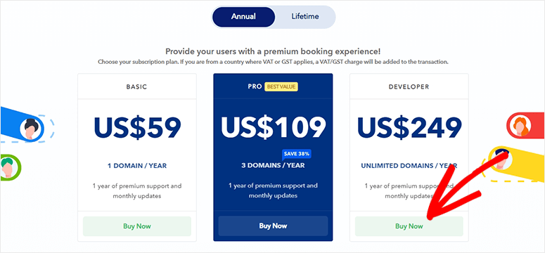 Pricing plans