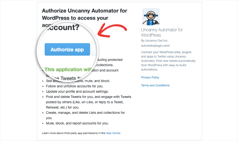 authorize uncanny app