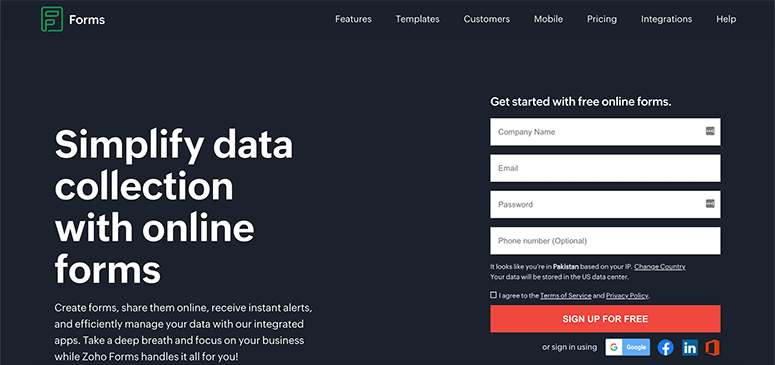 Zoho Forms