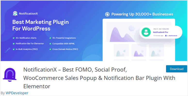 notificationx fomo plugin wordpress