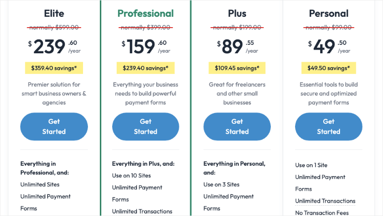 wpsimplepay pricing