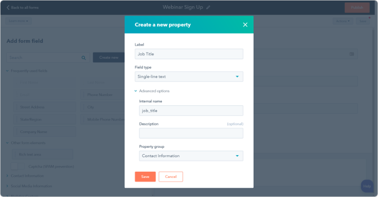 hubspot form builder