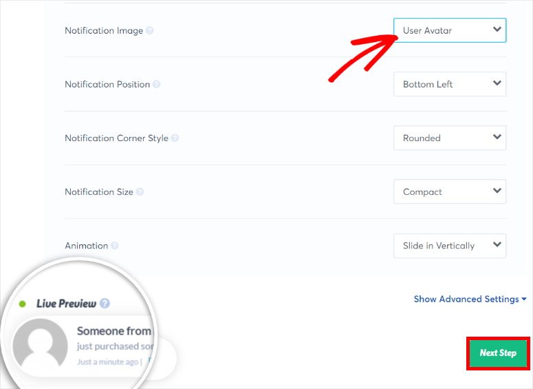 customize recent sales notification popup wordpress