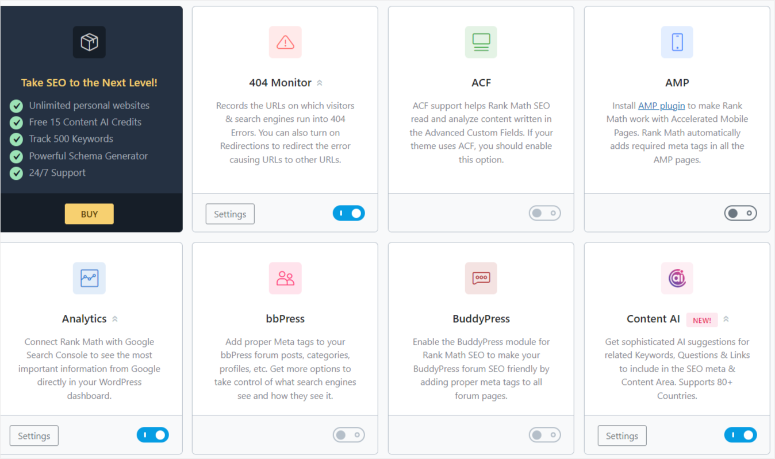 rank-math-modules - IsItWP - Detetor de temas WordPress gratuito rank math modules