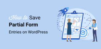 how to save partial form entries on a wordpress site