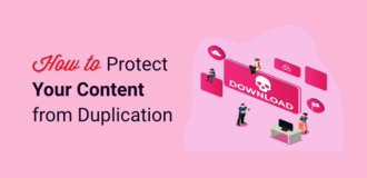 how protect your content from duplication