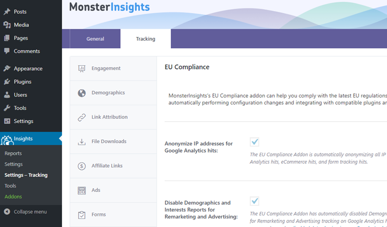 Google Analytics EU compliance