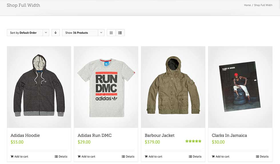 Avada Woocommerce