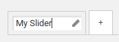 Meta Slider Review - edit slider name