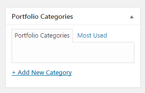 portfolio categories