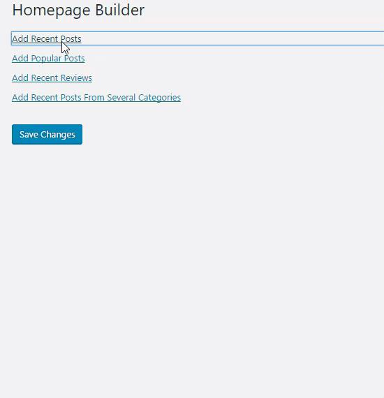 homepage builder