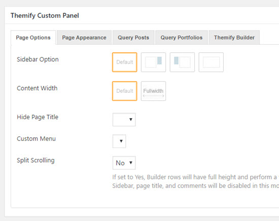 split scrolling effect in themify split