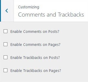 Comments and Trackbacks