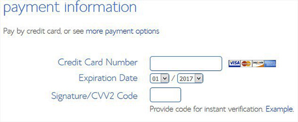 Payments Information