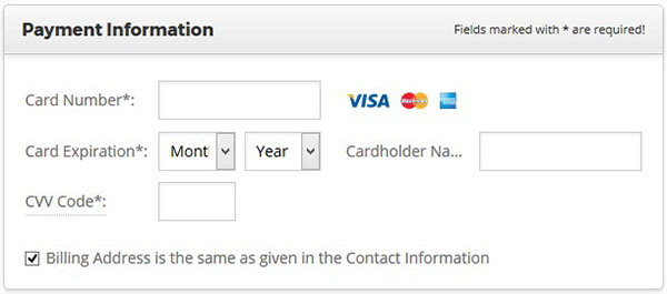 Payment Information