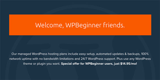 DreamPress Welcome Message