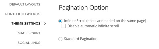 Themify Metro Review - Infinite Scroll