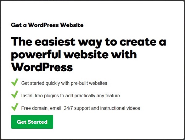 Get Started Button