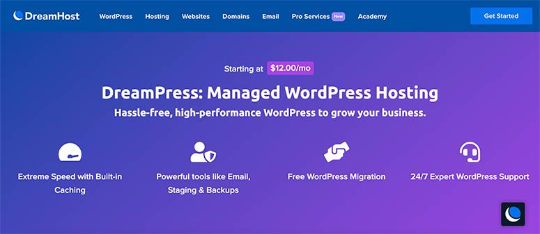 WordPress administrado por DreamHost