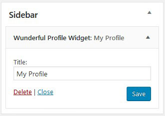 Profile Widget