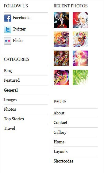 Sidebar Wide-Narrow Options