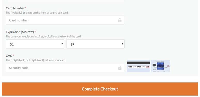 Complete checkout