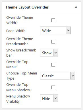 Theme Layout Override