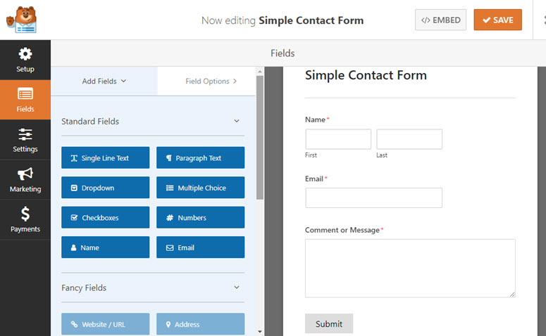 create a simple form