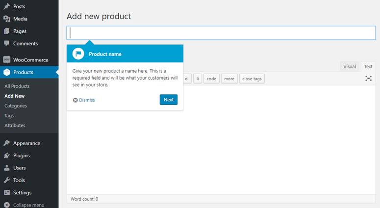 woocommerce add new product