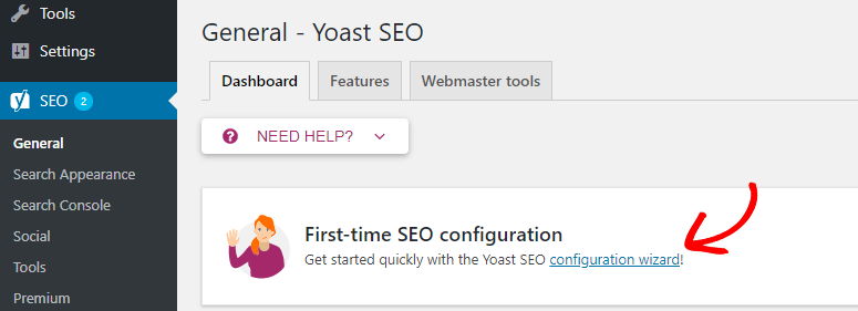 yoast seo configuration wizard