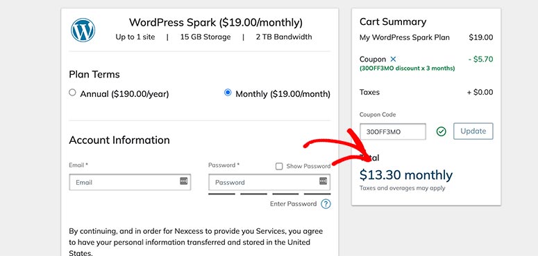 Liquid Web checkout