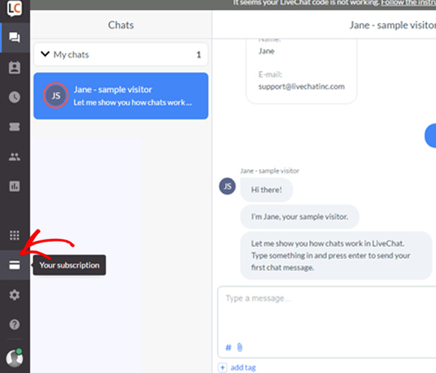 livechat-account-interface