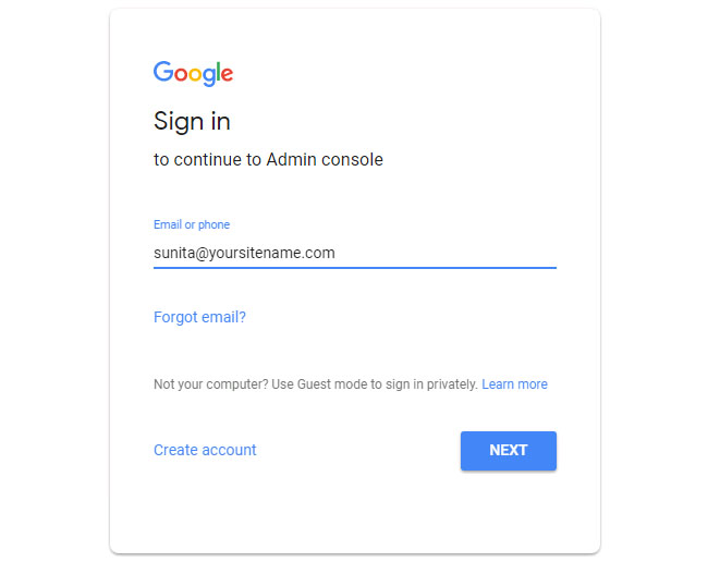 sign-in-admin-console