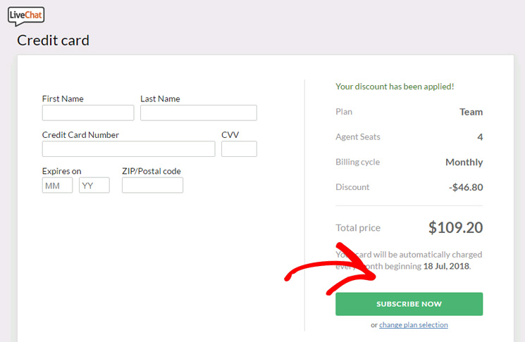 subscribe-livechat-service