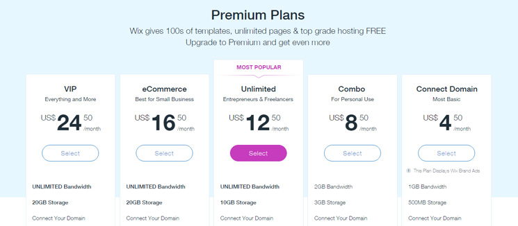 wix-premium-plans