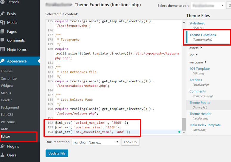 Wordpress functions