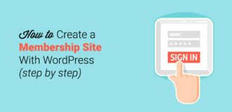 how to create a wordpress membership site