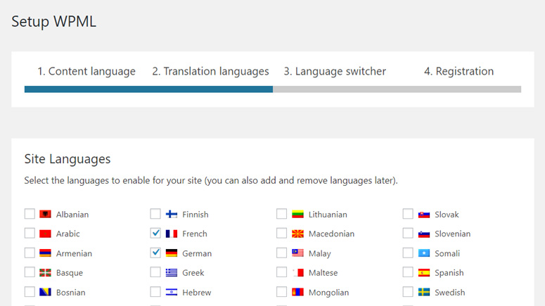 select-languages-wpml-setup