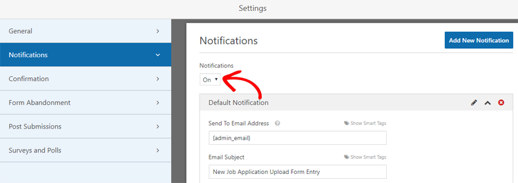 enable notifications