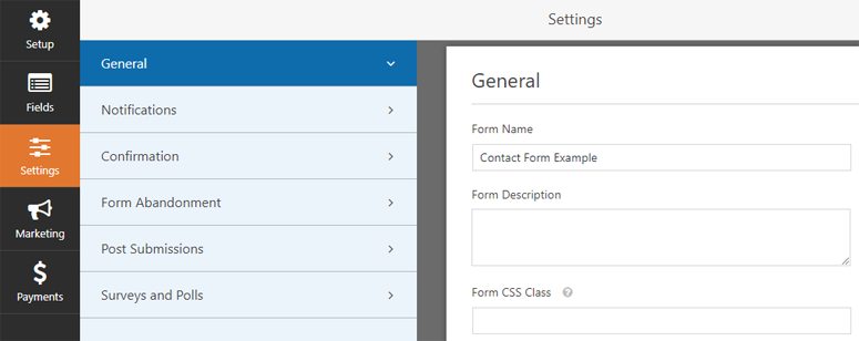 How to Add a Contact Form to WordPress 2020 (Step by Step) 7 General Settings