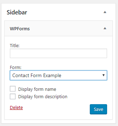 How to Add a Contact Form to WordPress 2020 (Step by Step) 13 WPForms Widget