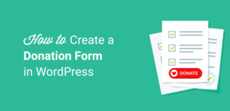 How to create a donation form in WordPress