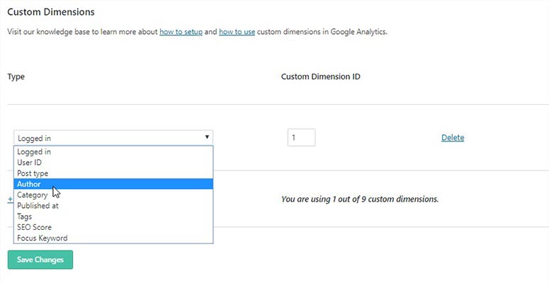 Custom Dimensions In MonsterInsights